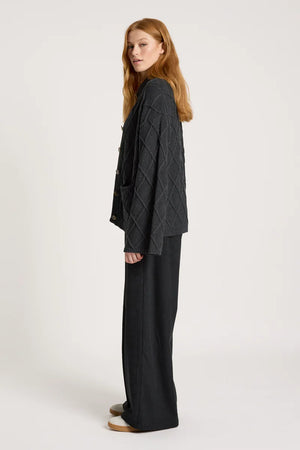 Eb & Ive Liora Crop Cardigan Char