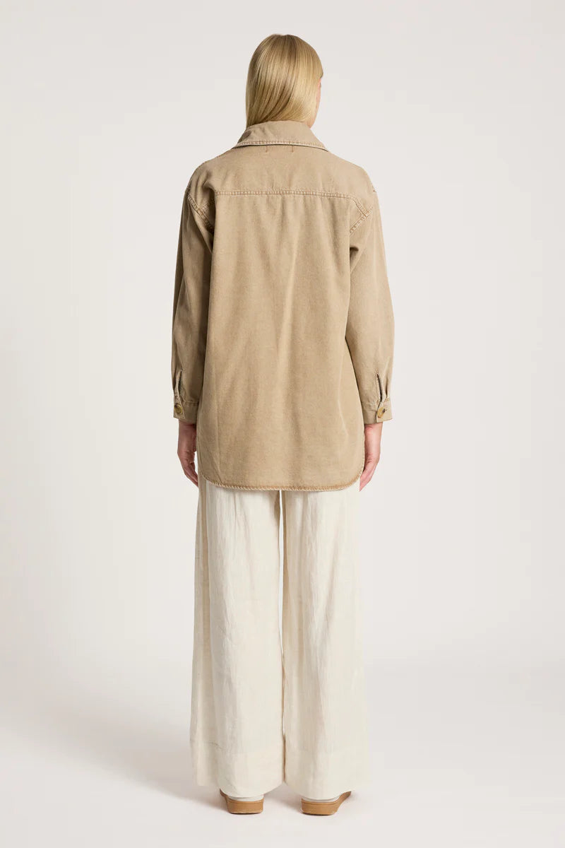 Eb & Ive Bodhi Denim Jacket Fawn