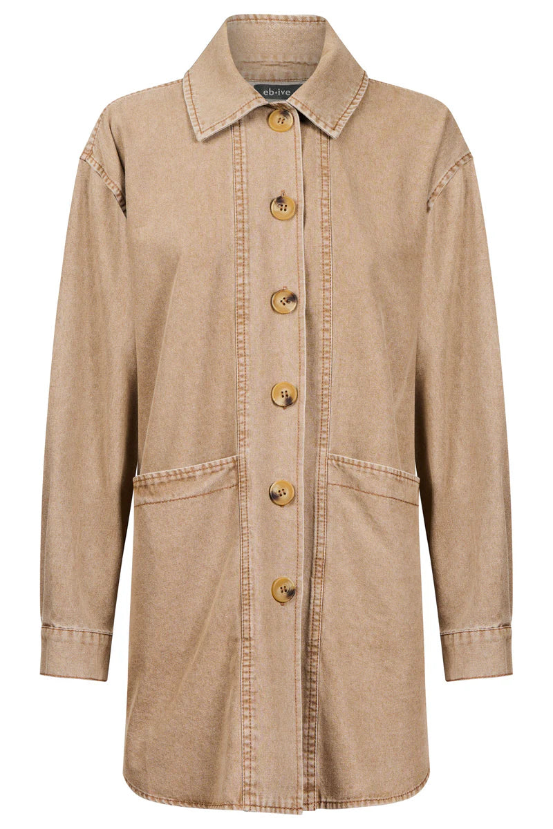 Eb & Ive Bodhi Denim Jacket Fawn