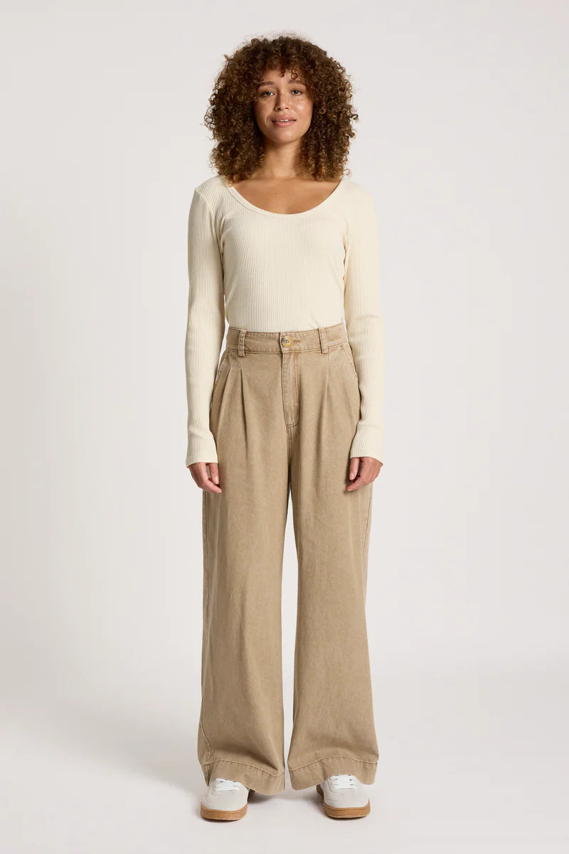Eb & Ive Bodhi Denim Pant Fawn