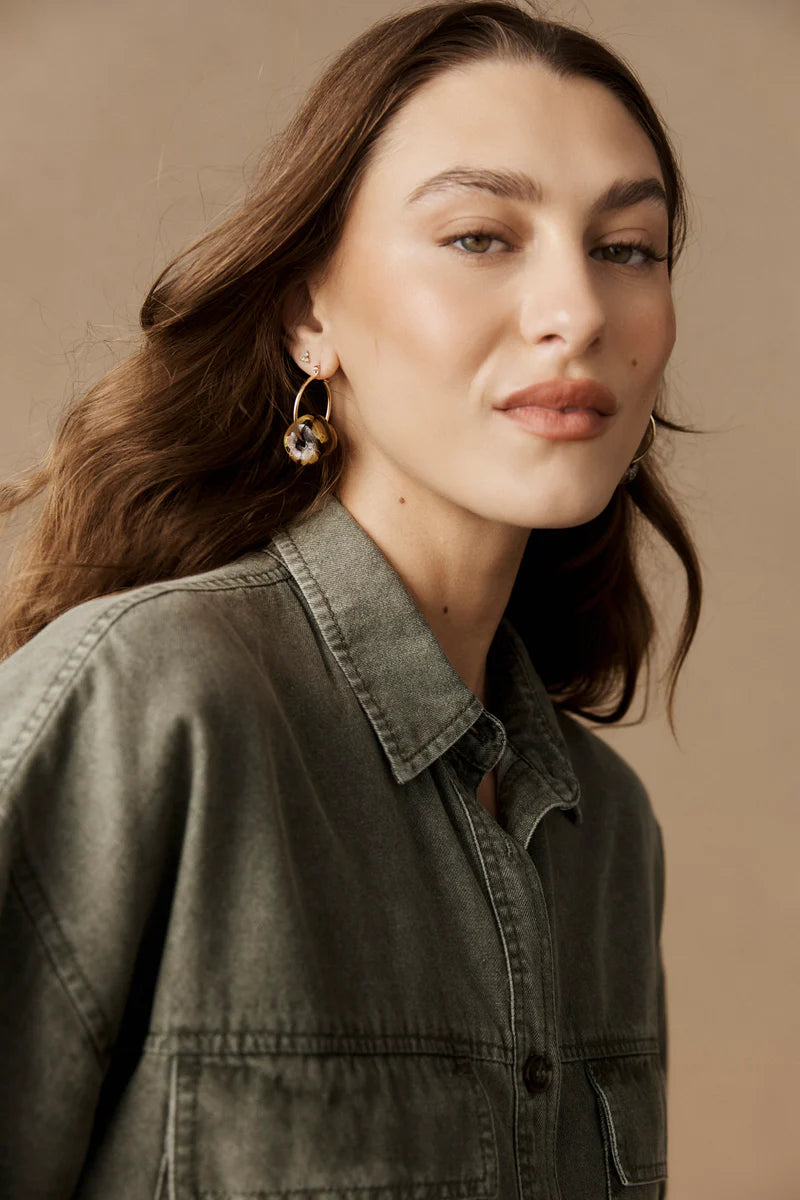 Eb & Ive Oman Earring Bead Hoop