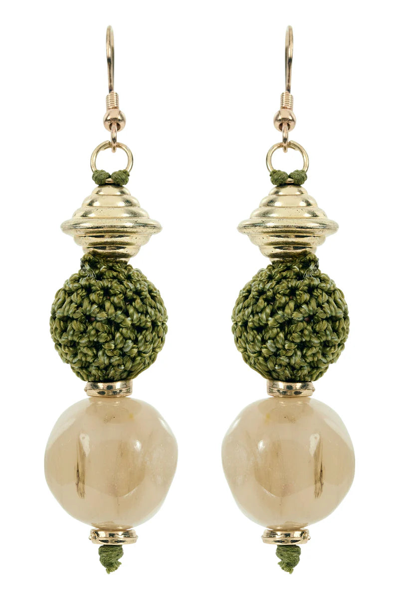 Eb & Ive Oman Earring Pampas Crochet
