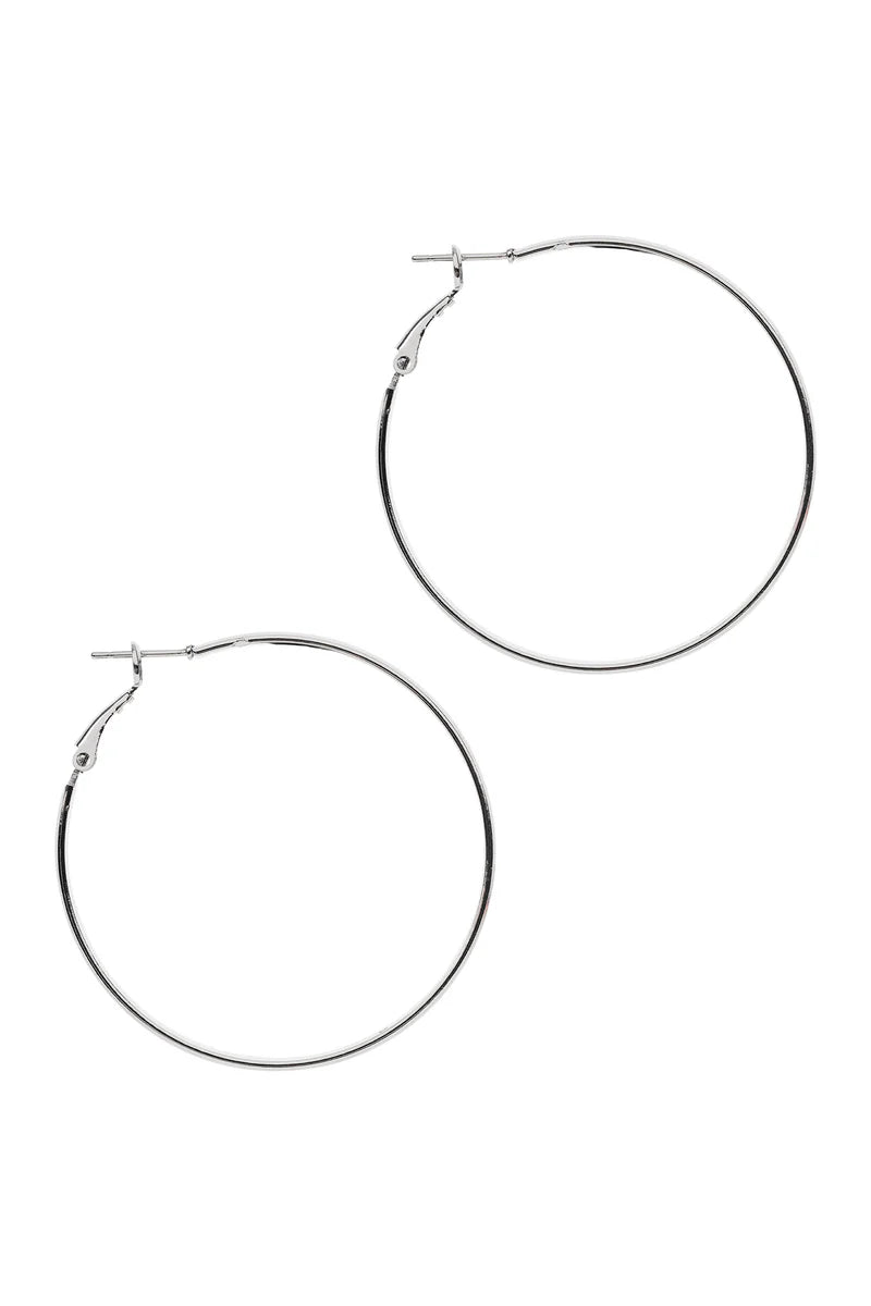 Eb & Ive Rumi Hoop Earring Silver