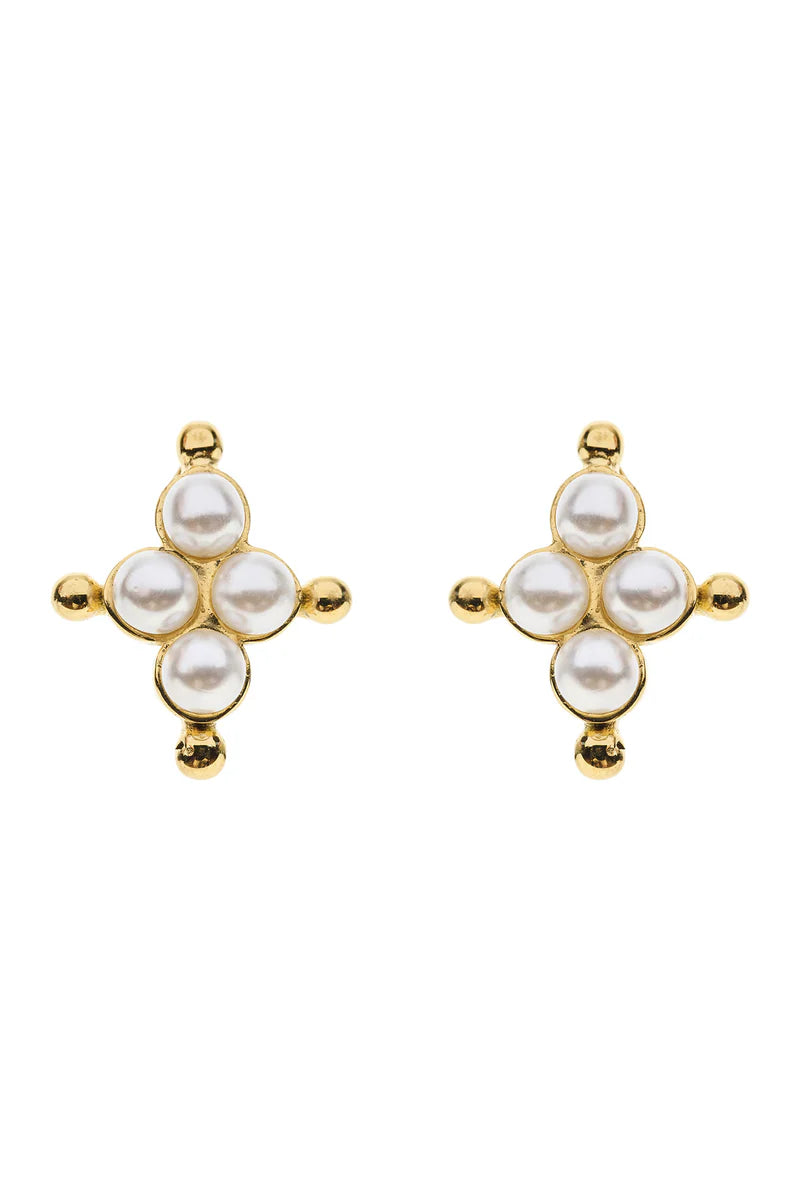 Eb & Ive Heritage Earring Pearl Star
