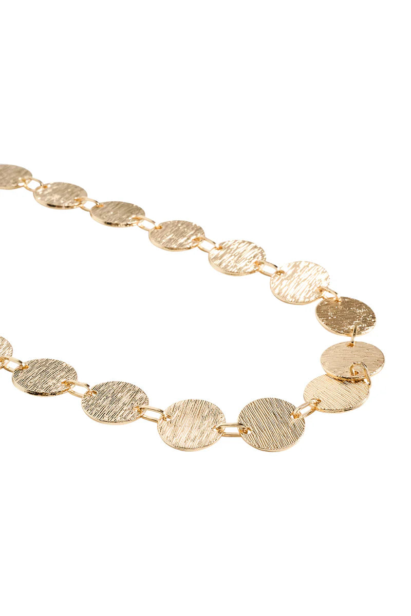 Eb & Ive Tala Token Necklace Gold