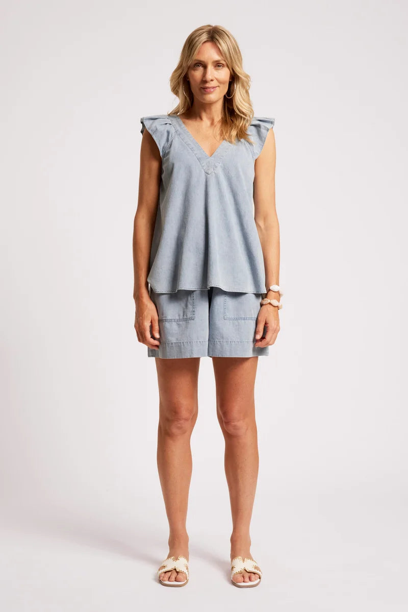 Eb & Ive Roam Top Denim