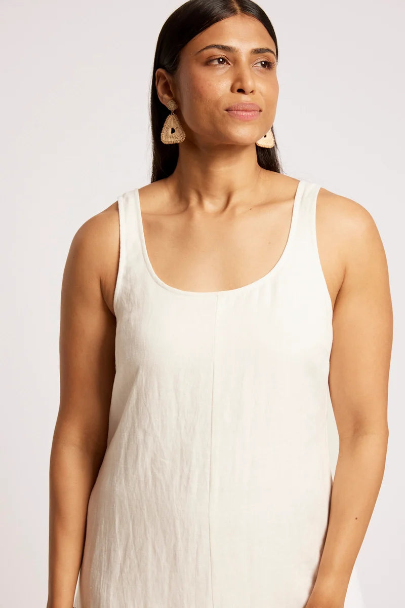 Eb & Ive Cove Tank Maxi Dress White