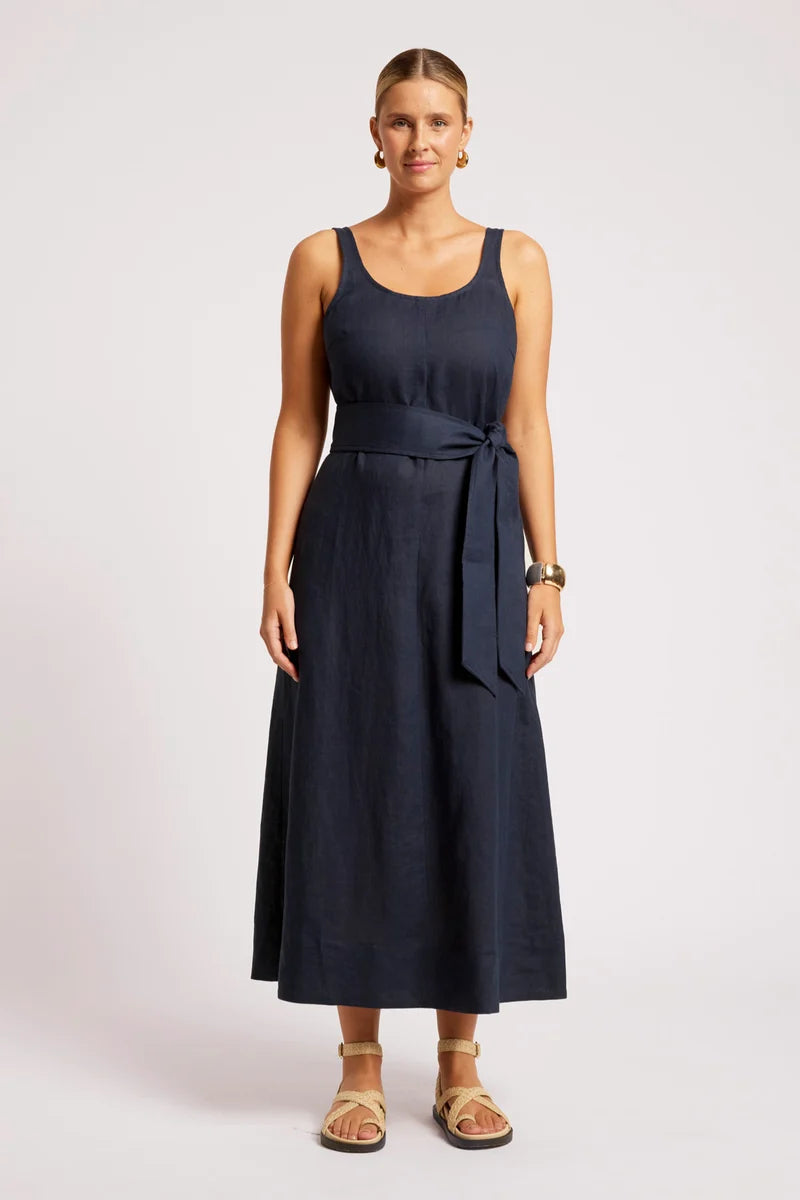 Eb & Ive Cove Tank Maxi Dress Indigo