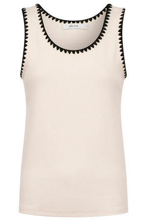 Eb & Ive Maris Stitched Tank Tusk / Black