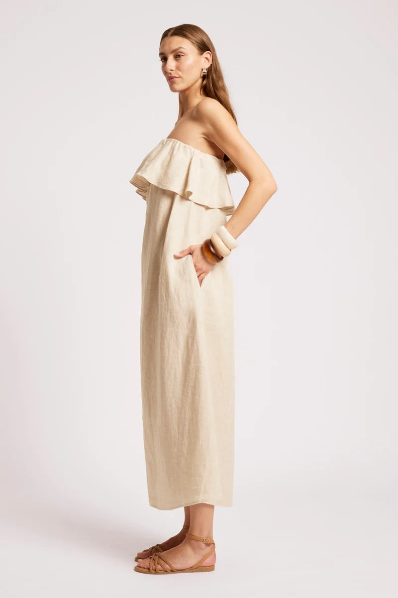 Eb & Ive Maris Strapless Dress Tusk