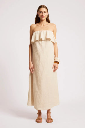 Eb & Ive Maris Strapless Dress Tusk