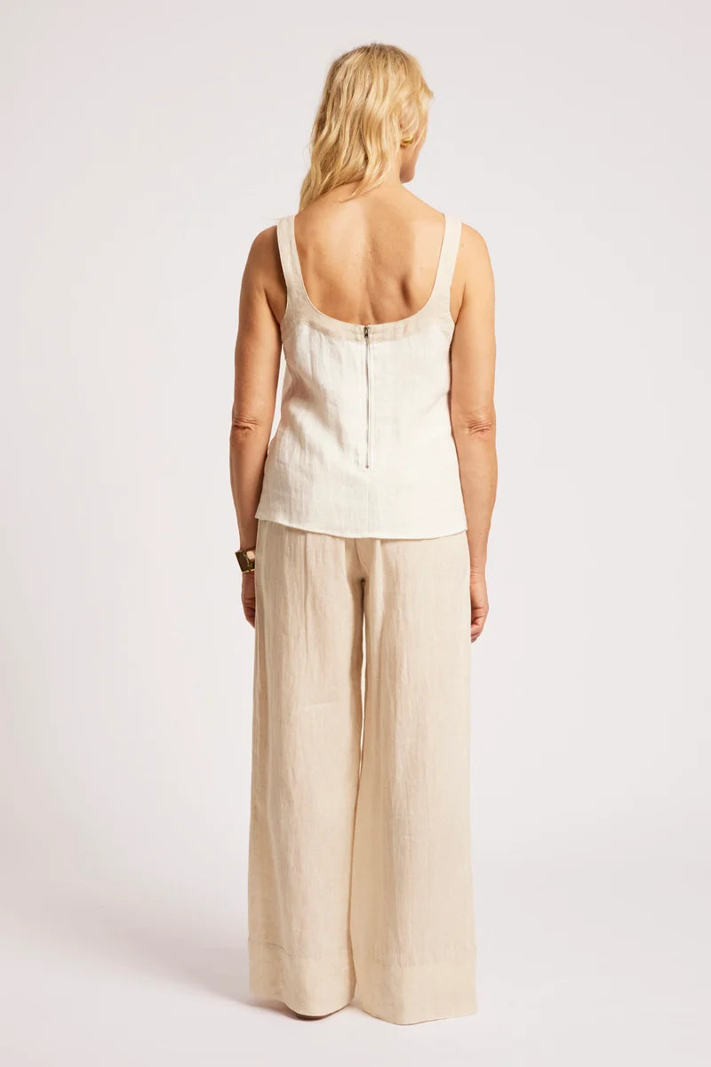 Eb & Ive Maris Splice Tank White / Tusk