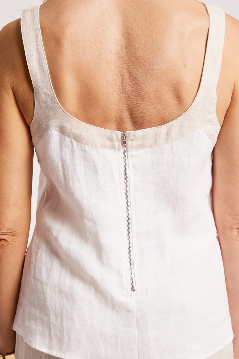 Eb & Ive Maris Splice Tank White / Tusk