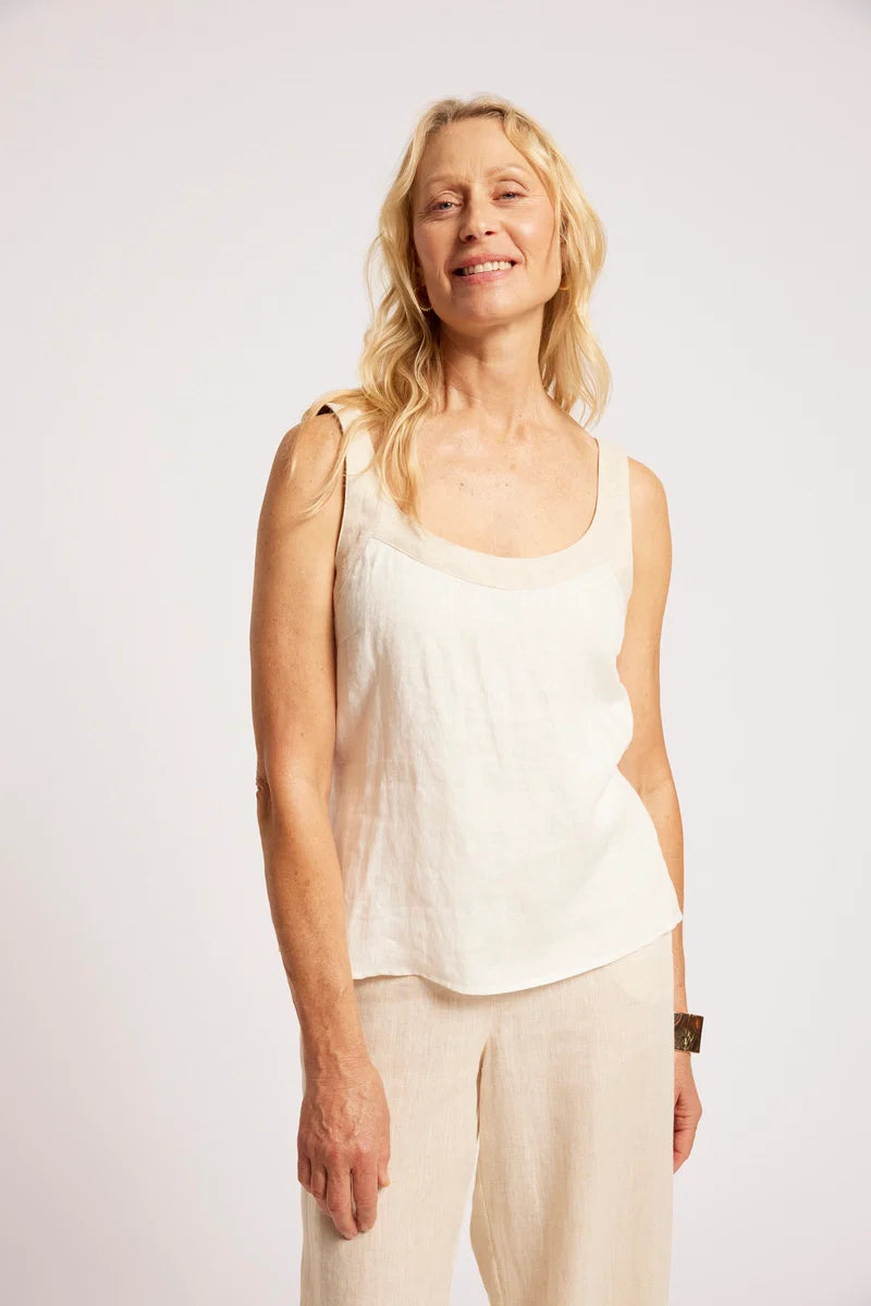 Eb & Ive Maris Splice Tank White / Tusk