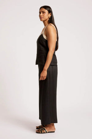 Eb & Ive Maris Splice Tank Black / Tusk