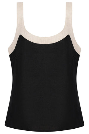 Eb & Ive Maris Splice Tank Black / Tusk
