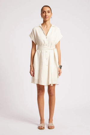 Eb & Ive Maris Shirt Dress White