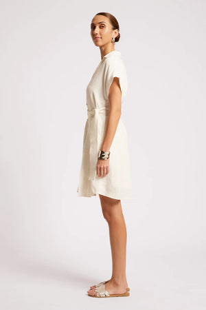 Eb & Ive Maris Shirt Dress White