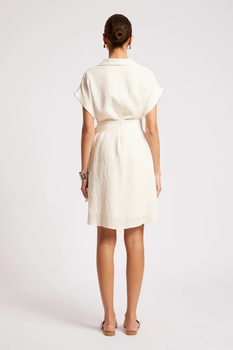Eb & Ive Maris Shirt Dress White