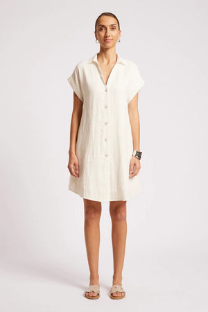 Eb & Ive Maris Shirt Dress White