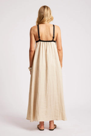 Eb & Ive Maris Splice Tank Maxi Dress Tusk / Black