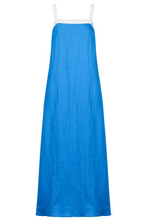 Eb & Ive Maris Splice Tank Maxi Dress Marine / White