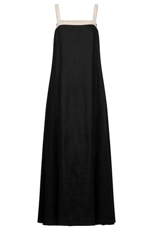 Eb & Ive Maris Splice Tank Maxi Dress Black / Tusk