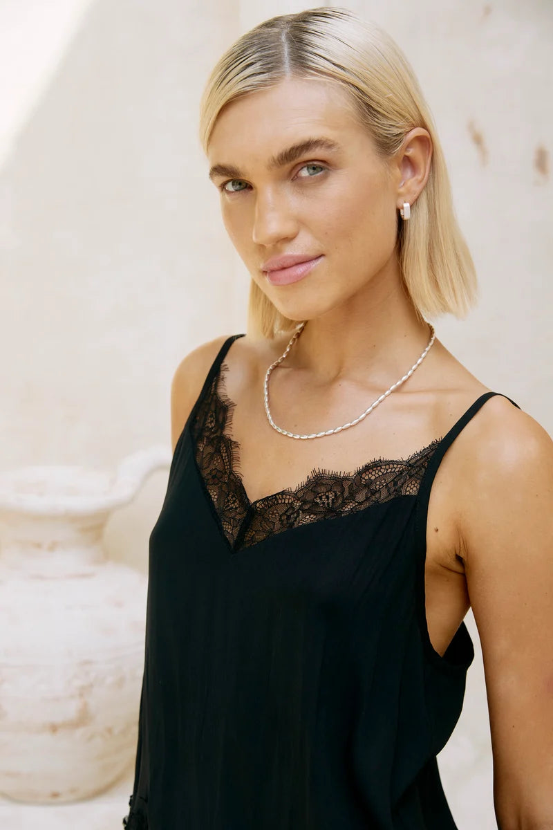 Eb & Ive Retreat Necklace - Matt Silver