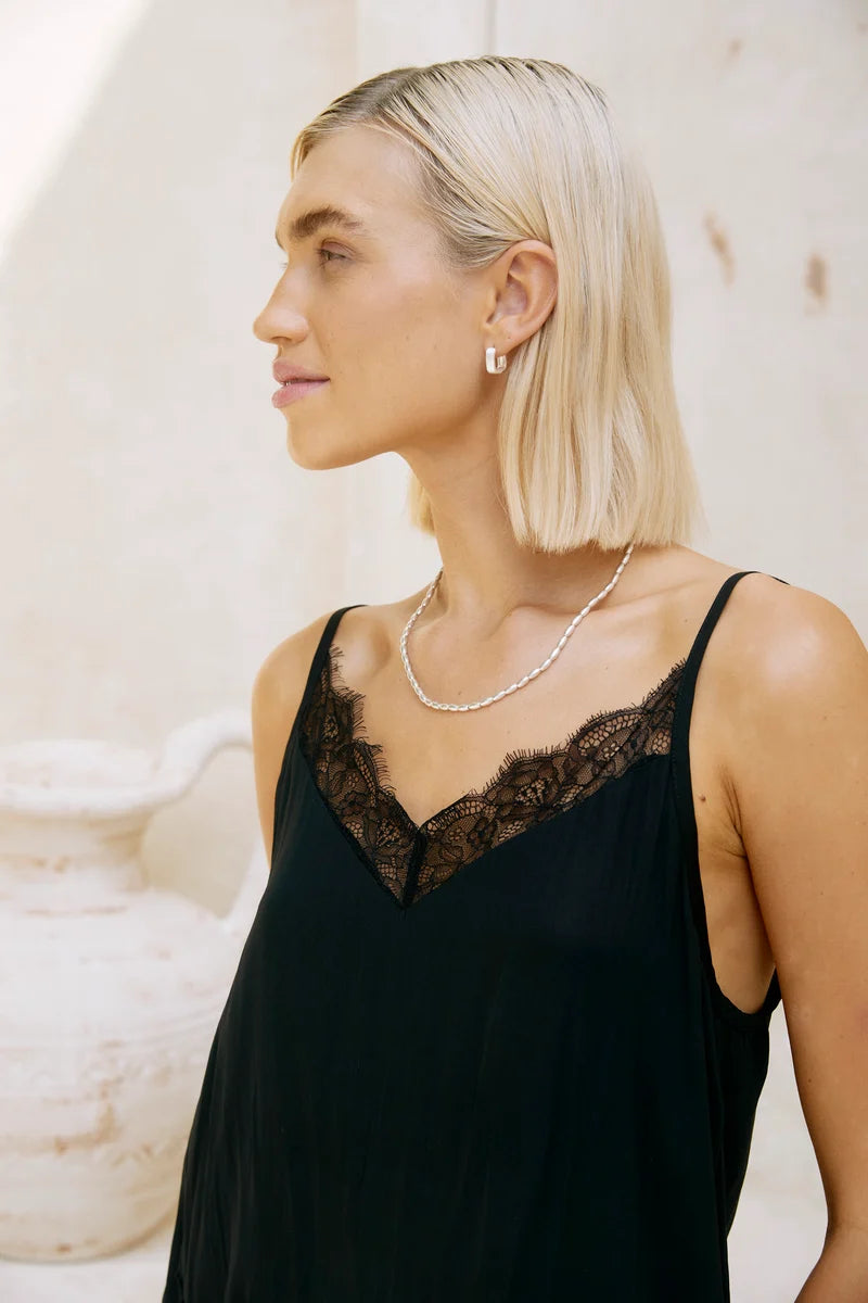 Eb & Ive Retreat Necklace - Matt Silver