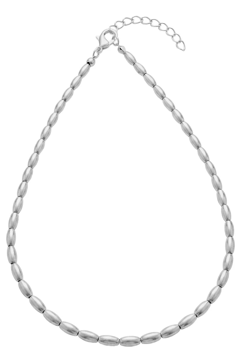 Eb & Ive Retreat Necklace - Matt Silver