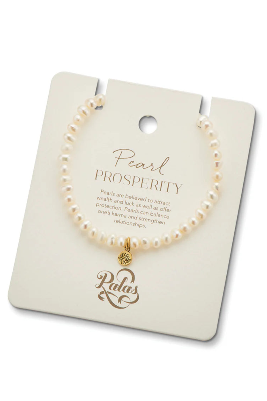 Palas Pearl Prosperity Healing Gem Bracelet