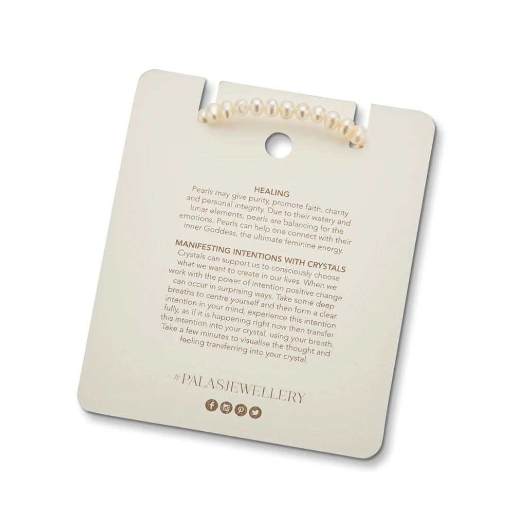 Palas Pearl Prosperity Healing Gem Bracelet