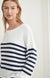 Little Lies Summer Stripe Knit White/Navy