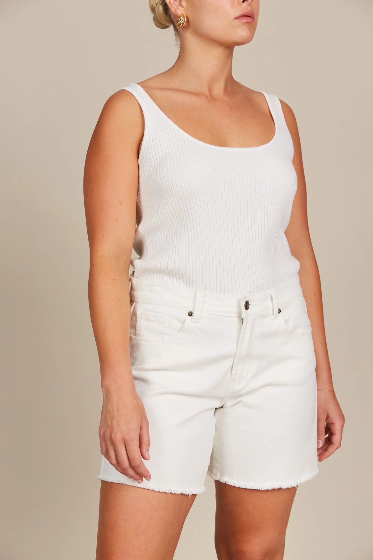 Isle of Mine Duke Denim Shorts Salt