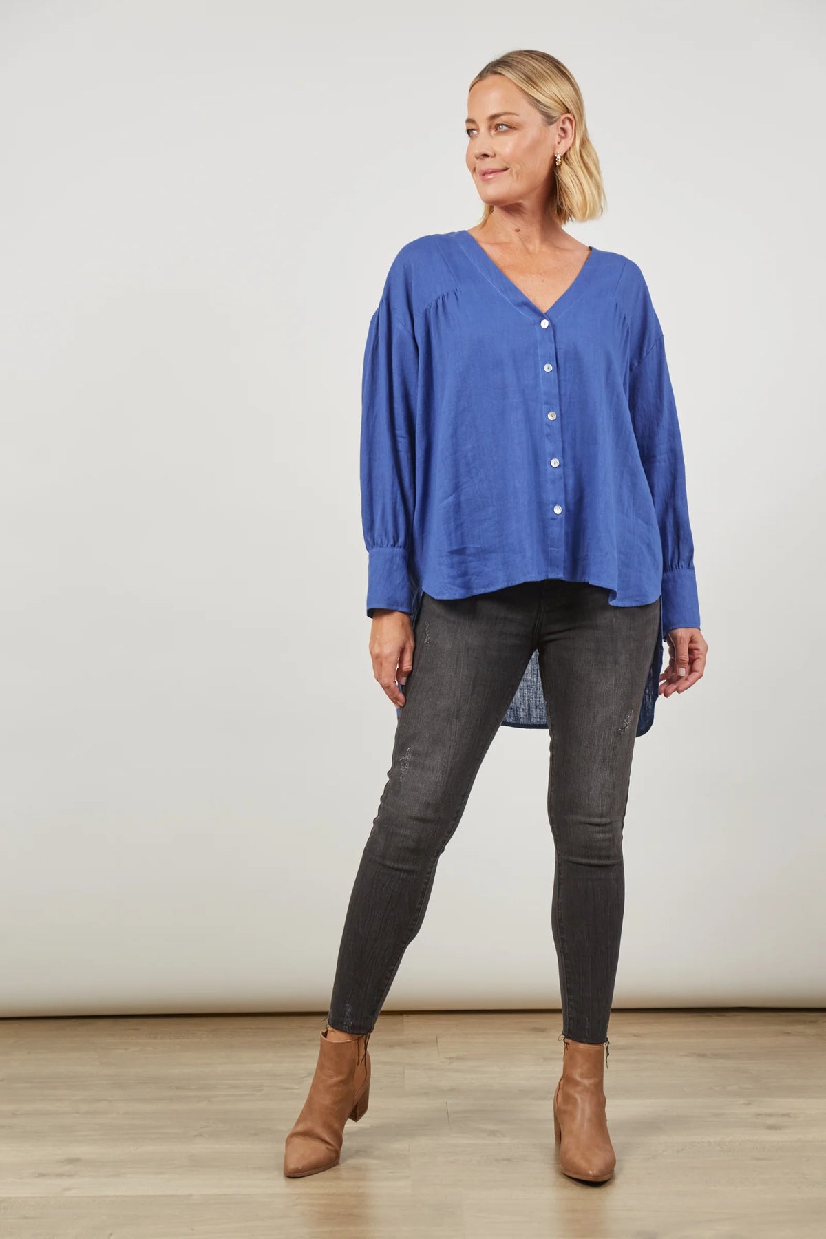 Isle Of Mine Panorama Blouse Azure