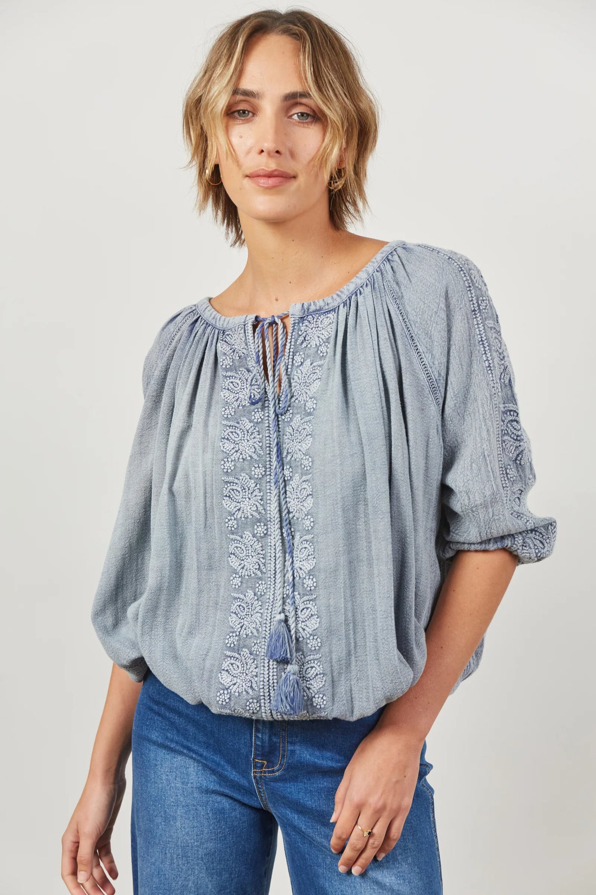 Isle Of Mine Entice Blouse Glacier