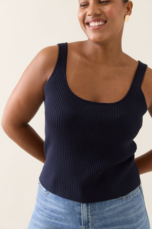 Isle of Mine Adele Tank Navy