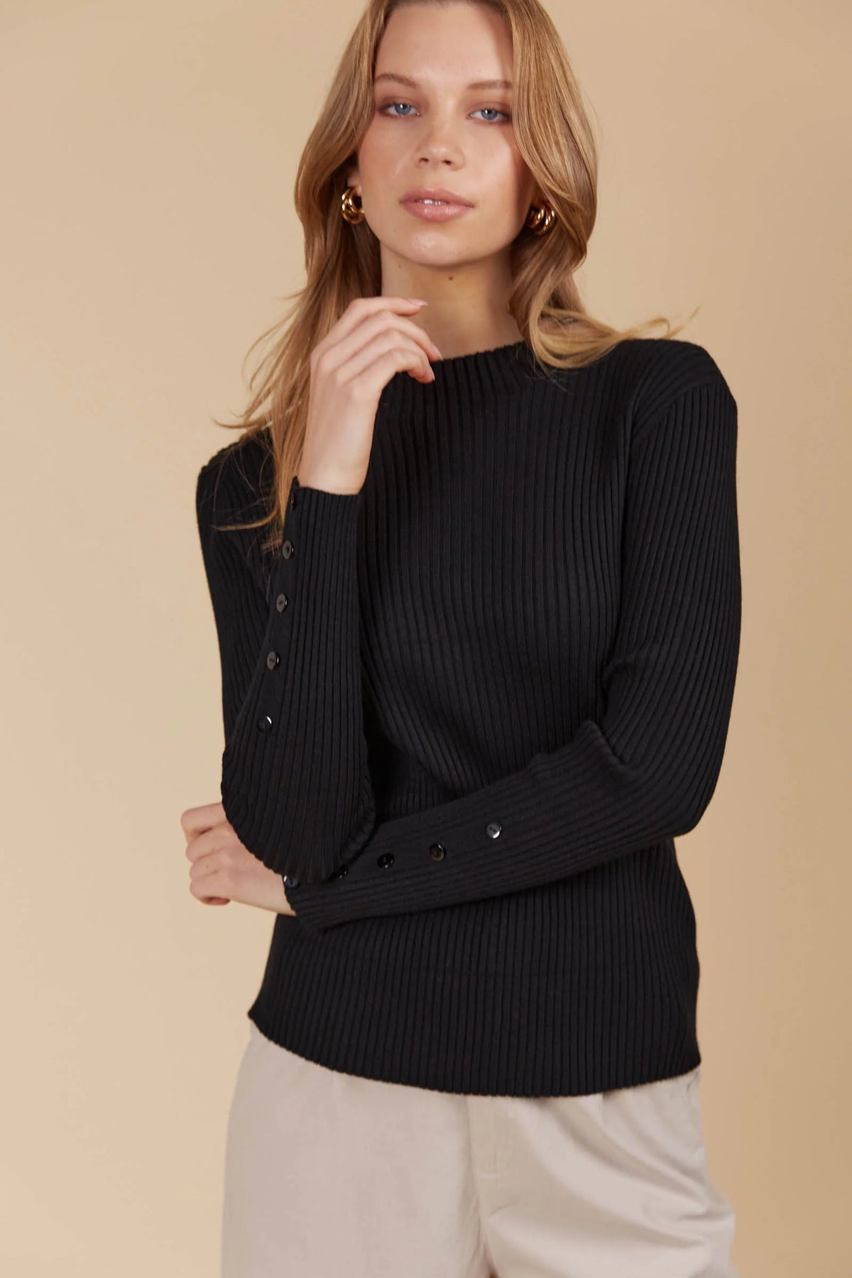 Isle Of Mine Juno Knit Top Onyx