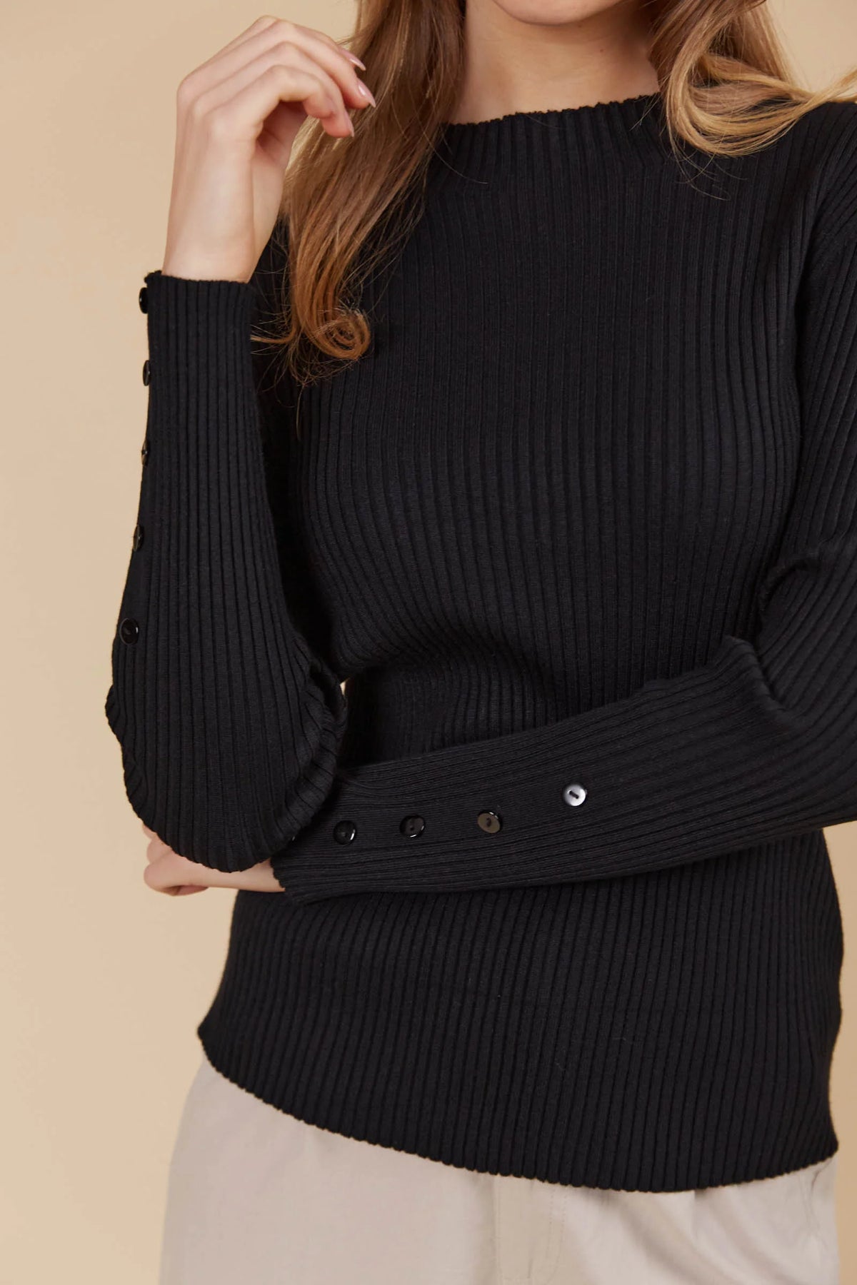 Isle Of Mine Juno Knit Top Onyx