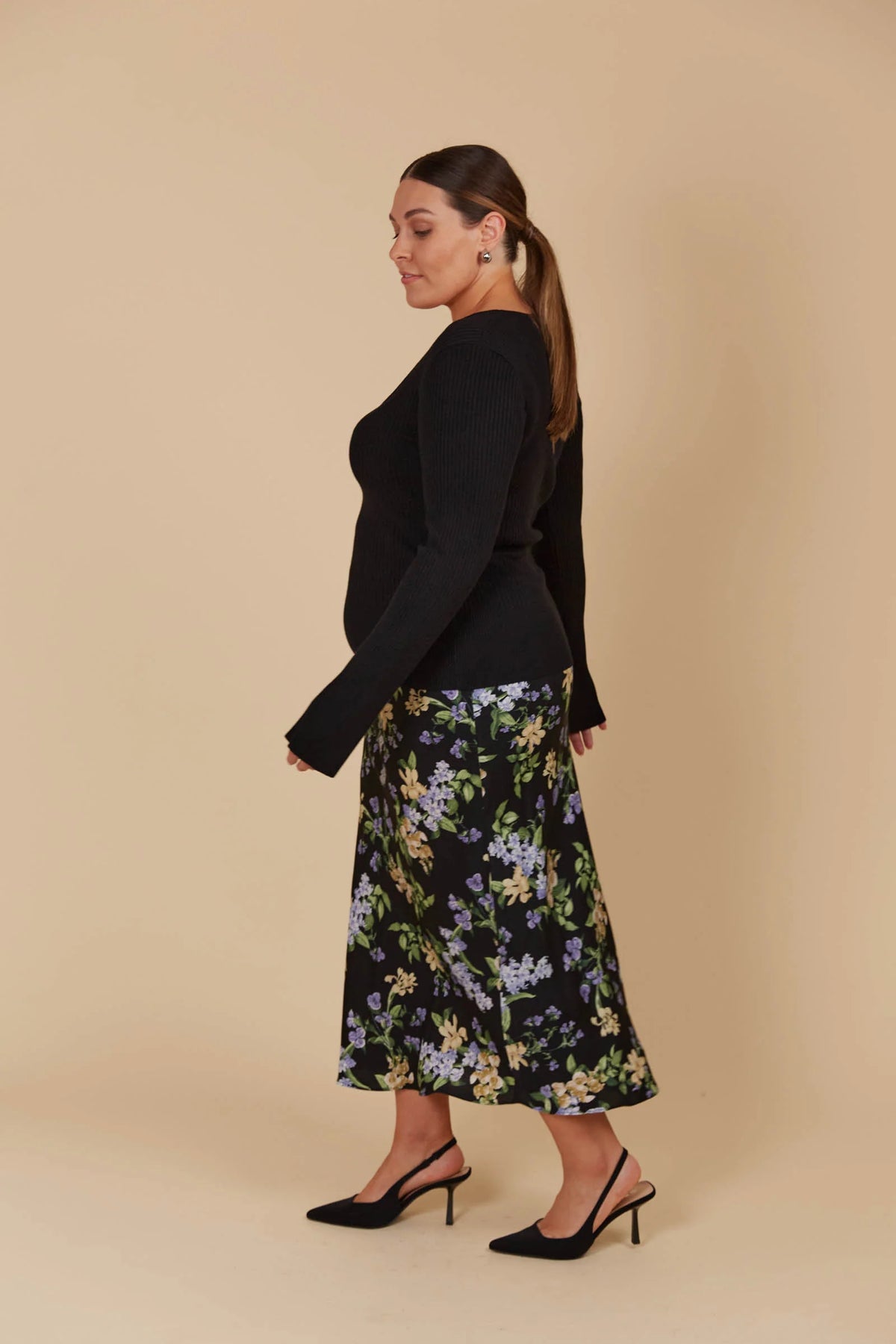 Isle Of Mine Juno Square Neck Top Onyx