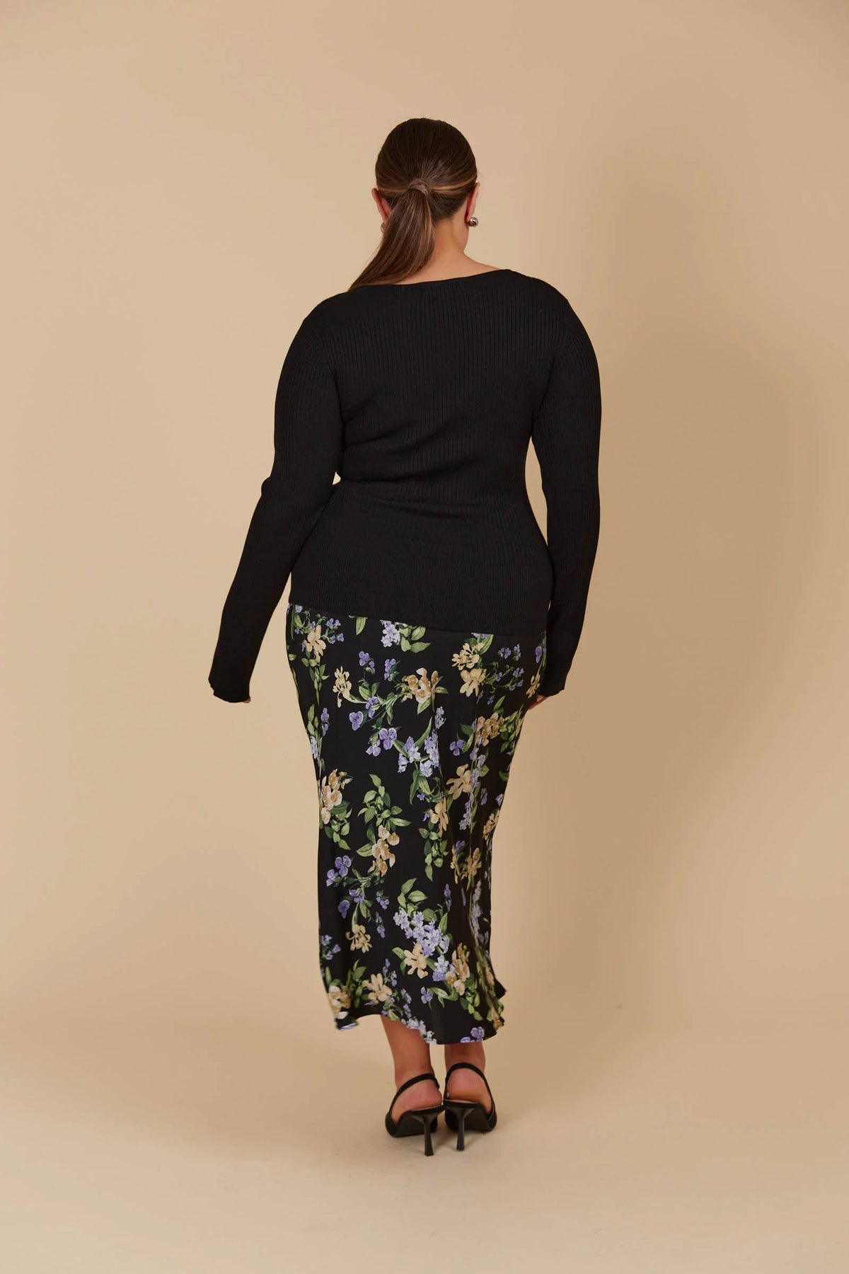 Isle Of Mine Juno Square Neck Top Onyx