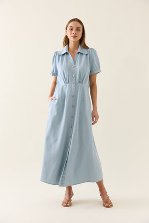 Isle of Mine Sofie Denim Tank Dress Drift