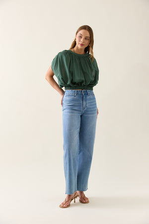 Isle of Mine Aurora Reversible Crop Top Myrtle