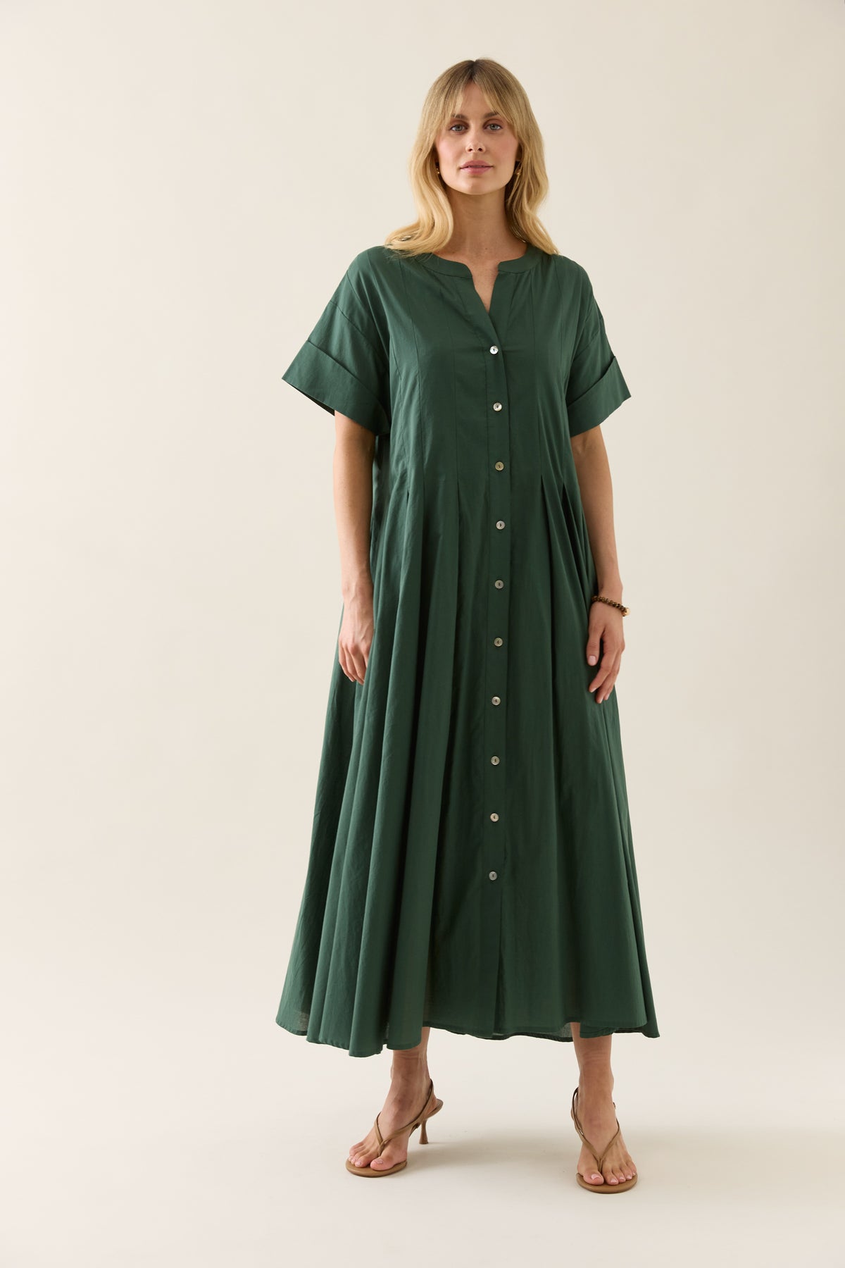 Isle of Mine Aurora Pleat Maxi Myrtle