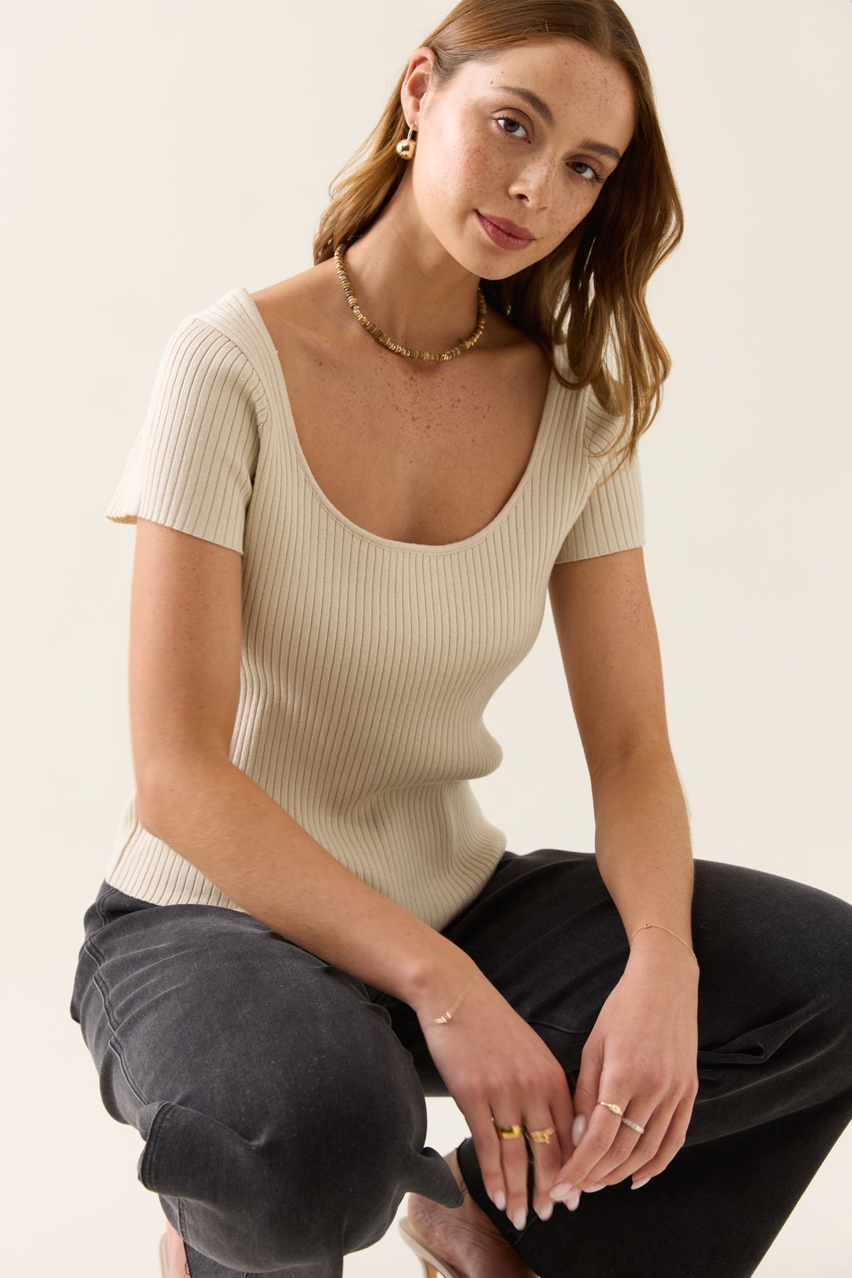 Isle of Mine Adele Knit Tshirt Lotus