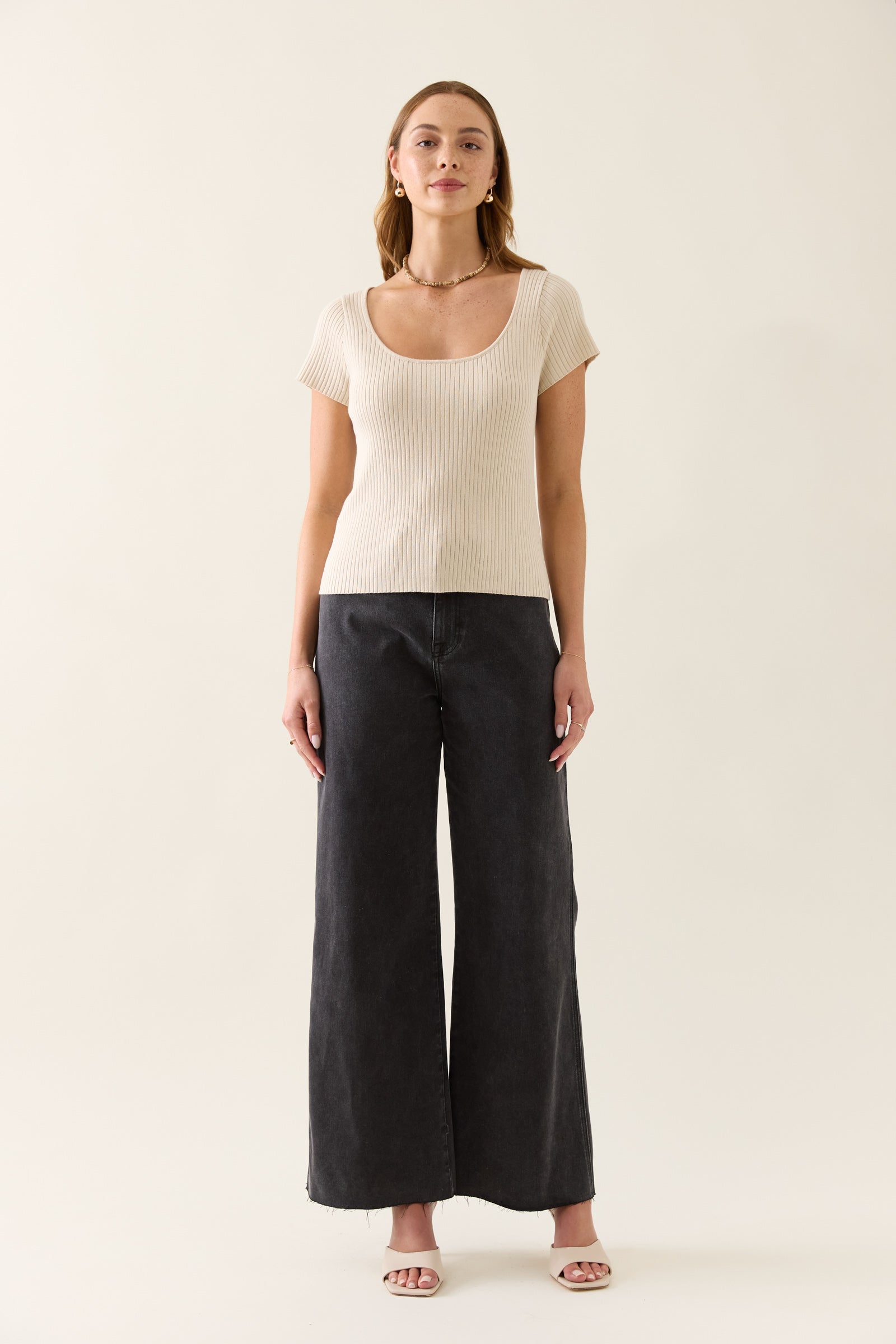 Isle of Mine Adele Knit Tshirt Lotus