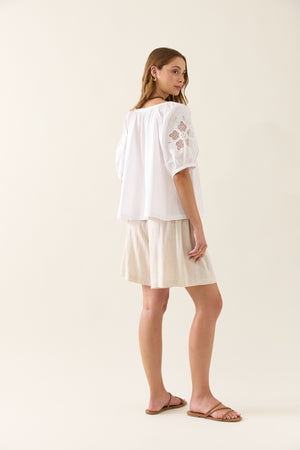 Isle of Mine Nilsa Button Top Lotus