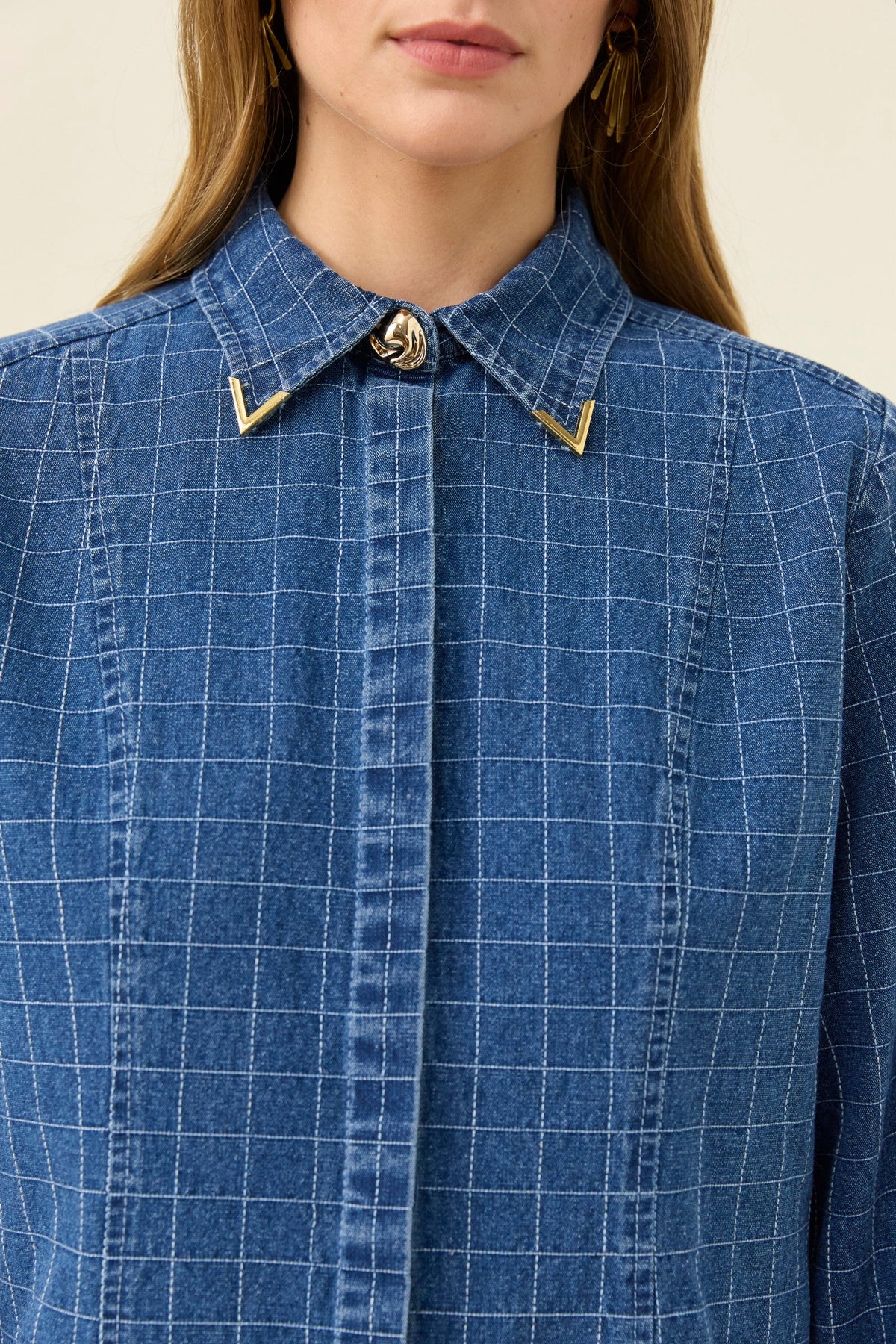 Isle Of Mine Sloane Denim Shirt Check