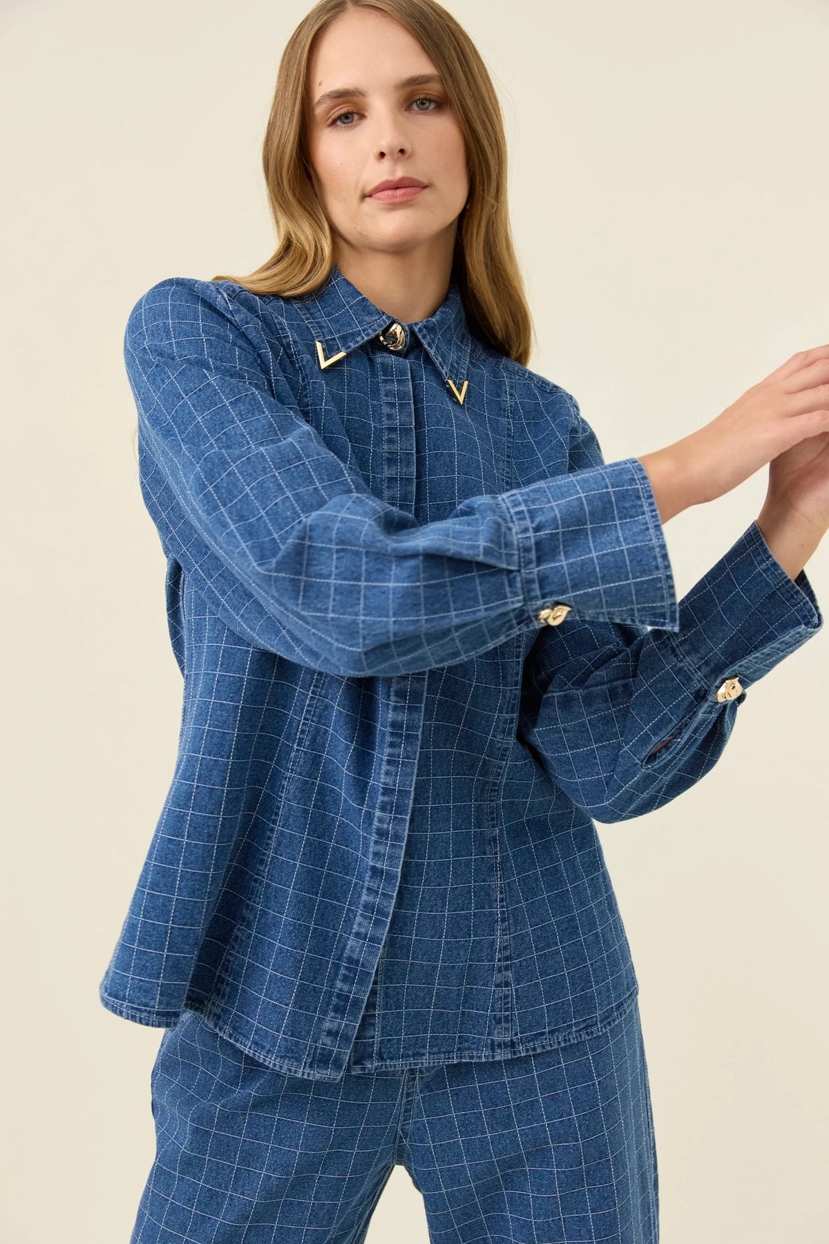 Isle Of Mine Sloane Denim Shirt Check