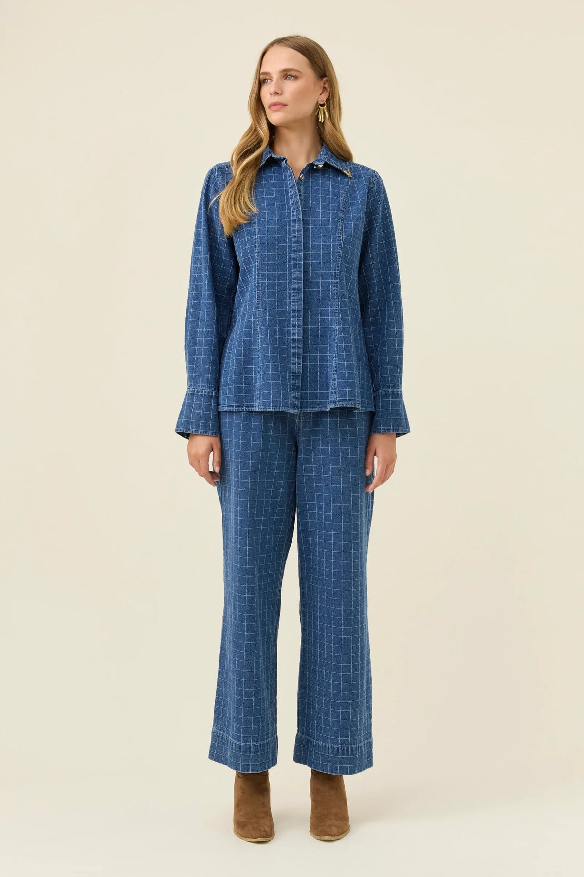 Isle Of Mine Sloane Denim Shirt Check